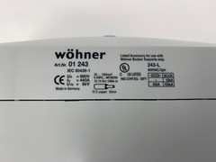 Wohner 243-L 3P 600V Connection Terminal Plate For Busbar Support Only