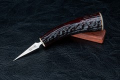 Kotoh Knife Works 5.45″ Kotoh-I Ice Pick Stag Horn Handle With Wood Sheath