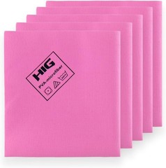 PVA Microfiber Cleaning Towels, Streak Free Shine,Ultra Absorbent, 5 Pack (pink)