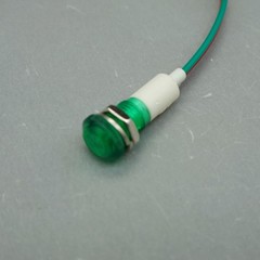 10Pcs 12V DC/AC 10mm GREEN Panel Mounting LED Indication Signal Pilot Lights USK
