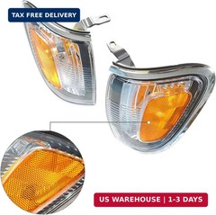 Silscvtt 1 Pair Front Turn Signal Lights Replacement for Toyota Tacoma 2001-2004