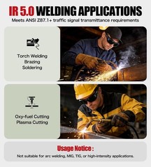 IR 5.0 Welding Glasses, Wrap-around Welding Goggles, Anti-scratch Welding Len…