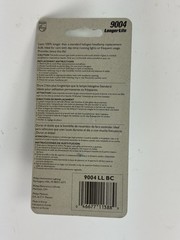 Philips 9004 LL BC Standard Halogen Headlight Bulb, Retail Blister Pack of 1