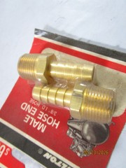 2 Milton S-603 Milton Industries 3/8″ ID Male Hose Ends (2 pack)