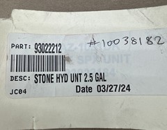 Stone Vertical Hydraulic Pump Reservoir 2.5 Gallon 9302-2212 – NEW SURPLUS 🇺🇸