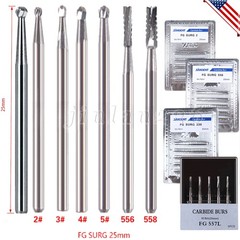 Dental Oral Surgery Carbide Bur 25mm Length Taper Fissure FGOS