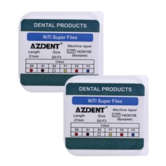 AZDENT Dental Endo Root Canal NiTi Super Rotary Files Engine Use SX-F3 25mm/21mm