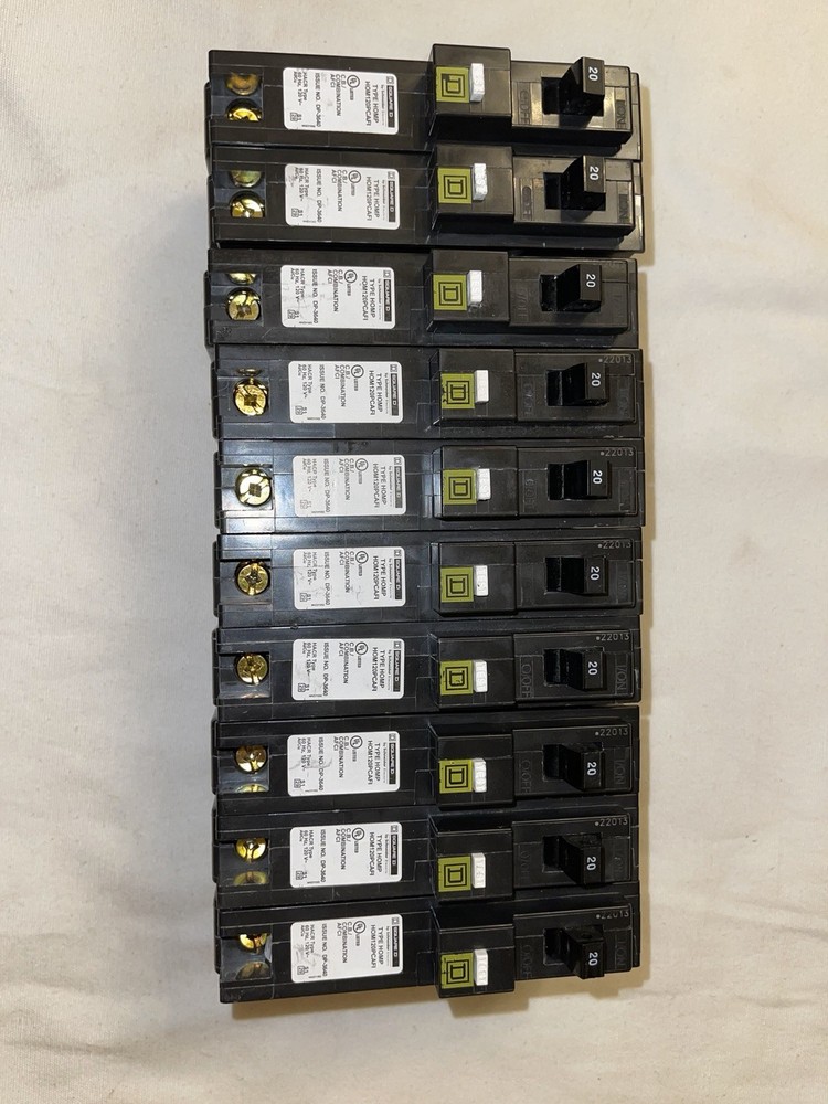 10PCS SQUARE D HOMELINE HOM120PCAFI HOM120PCAFIC 20A AFCI PLUG ON NEUTRAL