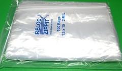 Large Reloc Zippit 13 x 15″ Clear Reclosable Bags Top Lock 2mil Jumbo Size 100pc
