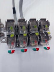 LOT of 4 ) TII NETWORK TECHNOLOGIES rj11 SEALED TERINATION BLOCKS 61-1-11-RJ