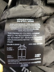 Tough Duck S79811 XL Insulated Safety Bib Overalls black