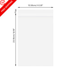 Golden State Art, Pack of 50 Acid-Free Crystal Clear Sleeves 6×9,