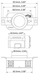 30 Amp 3-Phase 480 Volt NEMA L16-30R DIY Replacement Outlet by AC WORKS®