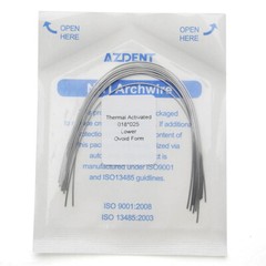 AZDENT Dental Orthodontic Heat Thermal Activated Niti Rectangular Arch Wires