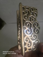 Brighton Scroll Office Business Card Holder Geneva Collection Silver Plated