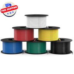 18 AWG Silicone Wire Kit – Tinned Copper, Automotive – 180Ft – 6 Color – 30FT Ea