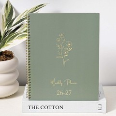 2026-2027 Monthly Planner – 2026-2027, JUL. 9” x 11”, Green