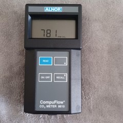 Alnor Compuflow 8610 CO2 Meter Last Certified 11/03 With Case Tested Works