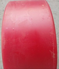 Forklift Tire 16 x 7 x 11-1/4 Red Poly Smooth Press-On For Raymond