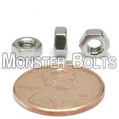 M3.5 – 0.60 Metric Hex Nuts, A2 / 18-8 Stainless Steel DIN 934, Coarse Thread