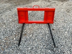 PROWorks Dual Hay Bale Spear Fork Attachment Fits Skid Steer Quick Attach