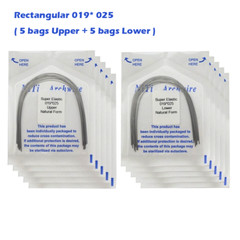 100PCS Dental Orthodontic Niti Arch Wire Natural Form Arches Round Rectangular