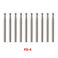 Dental Midwest Friction Grip FG #4 Round Carbide Burs 100/Pk