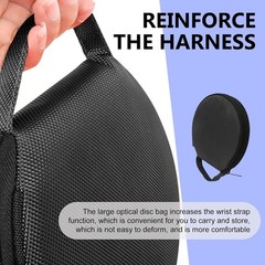 Car CD Storage Bag with Carrying Strap, 20-Capacity Oxford Cloth Color: Black