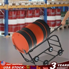 TFCFL 55 Gallon Drum Cradle, Movable Drum Cradle Drum Stand 600-pound Capacity,