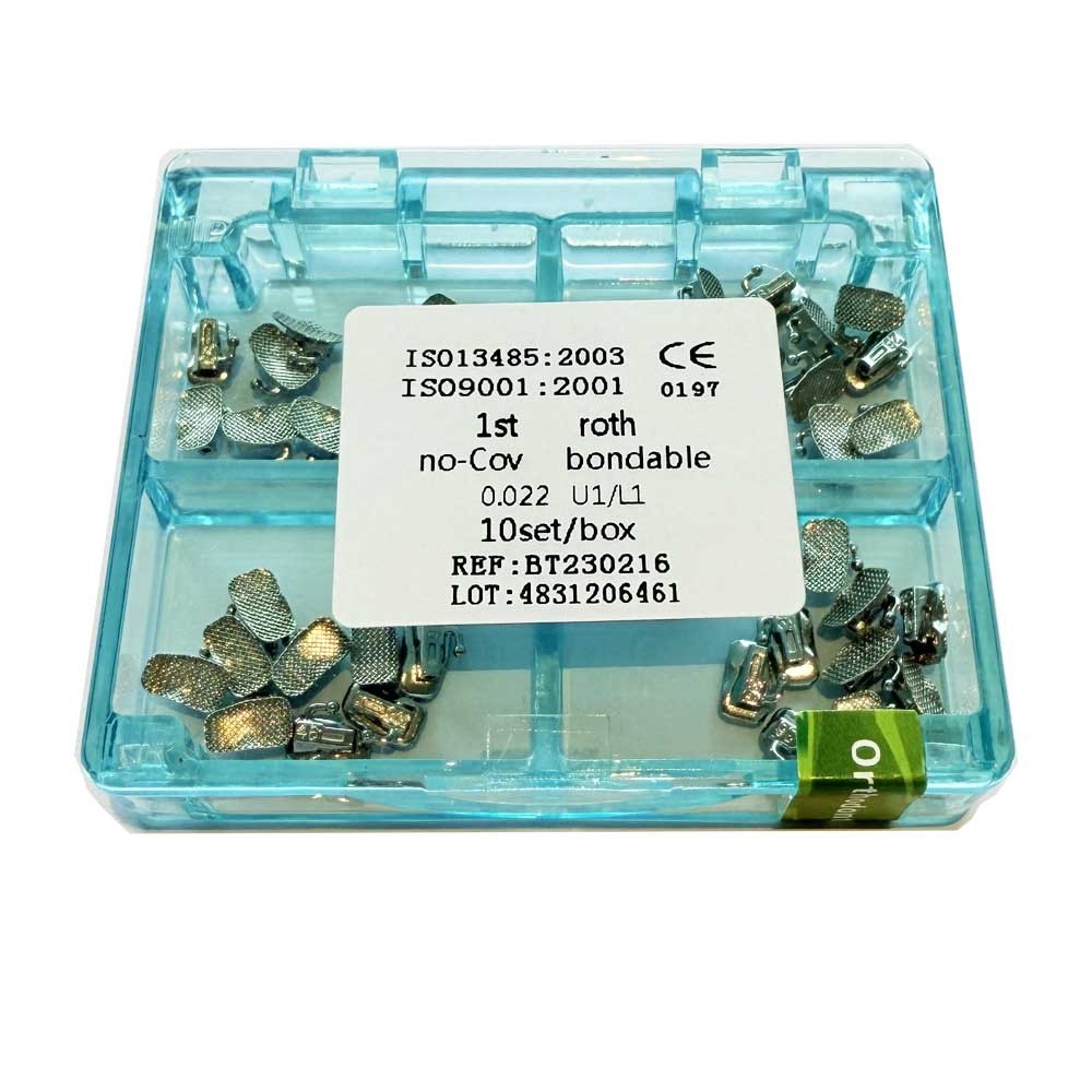 10Sets/box Dental Orthodontic Buccal Tubes 1st Molar Roth 0.022 Bondable Mesh