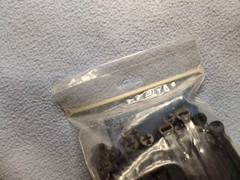 (50) Thomas & Betts Ty-Rap TY527MX 13-3/8 Inches 120lb Black Cable Ties NOS