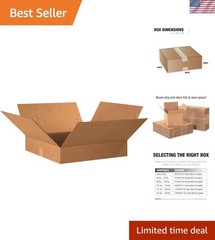 Sturdy 20x20x4″ Corrugated Boxes – 10-Pack for Shipping & Organizing Essentials
