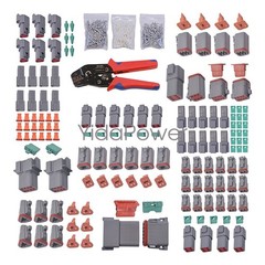 US Deutsch DT Connector Plug Kit 1750PCS With Crimp Tool Automotive #DT-KIT3-TR