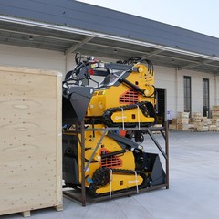 Mini Skid Steer Loader 24HP 4-in-1 Bucket 3-Stage Pump Hydraulic System Pick Up