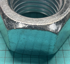 1-1/2-6 Grade 5 Finished Hex Nuts Electro Zinc Plated Steel, JS, Free US Ship