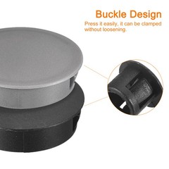 36Pcs 11mm(7/16″) Plastic Hole Plugs Panel Flush Type Knockout Black