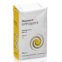 Zhermack Orthoprint Dental Impression Alginate 1 Lb. 500g Extra Fast Set Vanilla