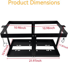 Gas Can 5 Gallon Fuel Container Holder,Fits Two 5 Gallon Gas Can,Compatible with