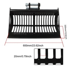 For Mini Excavators 600mm Attachment Screening Skeleton Bucket