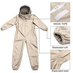 & Hood Full Beekeeping with Veil XXL Bee Ventilated Body Gloves Suit Protective
