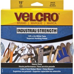 Velcro VEK90198 Industrial Strength Hook & Loop Tape 2″ x 15′ White