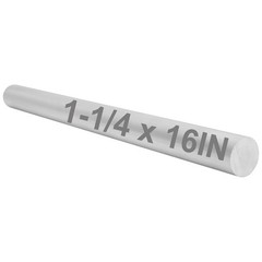 1.25″ Diameter 6061 T651 Solid Aluminum Round Rod – 16″ Long for Various Uses