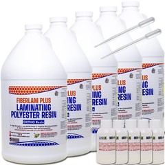 FIBERLAM PLUS 1 Gallon POLYESTER RESIN +MEKP (for laminating, cloth, mat,strand)
