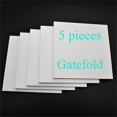 5 pieces WHITE JACKET (GATEFOLD COVER) Japan MINI LP CD Paper Sleeve, Cardboard