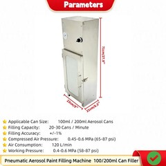Pneumatic Aerosol Paint Filling Machine Semi-automatic Paint Spray Can filler