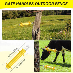 46 Pcs Electric Fence Kit Included 3366Ft/ 1026M Electric Fence Polywire, 40 T P