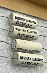 VERY RARE NOS MATCH QUAD WESTERN ELECTRIC CERAMIC RESISTORS D-178618-C TUBE AMPS