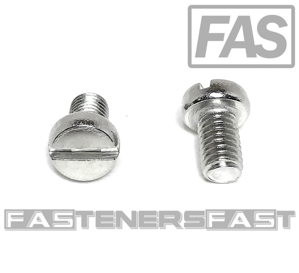 (25) M5-0.8 x8 Stainless Steel Slotted Cheese Head Machine Screw DIN84 A2 M5x8