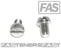 (25) M5-0.8 x8 Stainless Steel Slotted Cheese Head Machine Screw DIN84 A2 M5x8