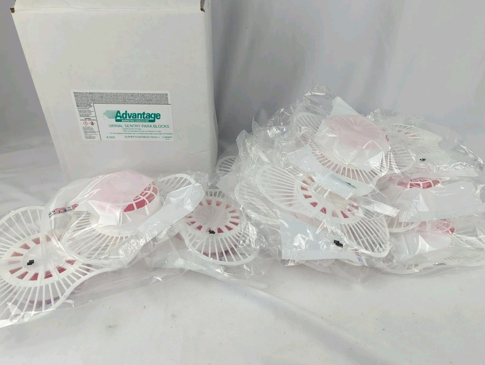 Advantage Maintenance Urinal Screen W/Para Deodorizer Block Cherry Damaged Box